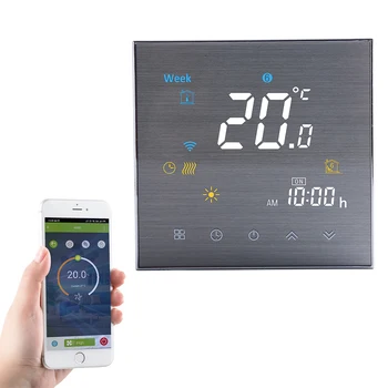 Qiumi Smart WiFi термостат для воды / подогрев пола электрический водогрейный / газовый котел Голосовое управление приложение Smart life