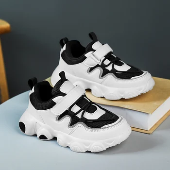 Детские кроссовки, летняя дышащая повседневная обувь для мальчиков, Сетчатые Удобные спортивные кроссовки для детей, легкие туфли на плоской подошве для девочек