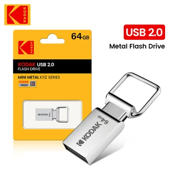 KODAK K112 Мини Металлический USB Флэш-накопитель 64 ГБ 32 ГБ USB2.0 Флэш-диск Flash pendrive Memory stick ручка-накопитель Автомобильный Ключ