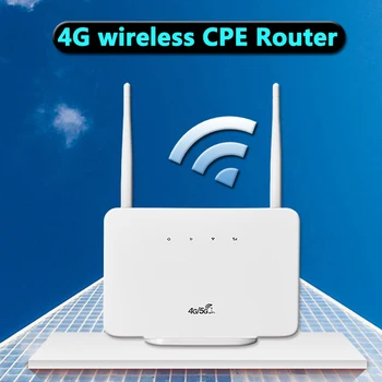 Беспроводной маршрутизатор с разъемом US/EU 300 Мбит /с 4G LTE CPE маршрутизатор модем Внешняя антенна со слотом для sim-карты Точка доступа Wi-Fi для дома, путешествий, работы
