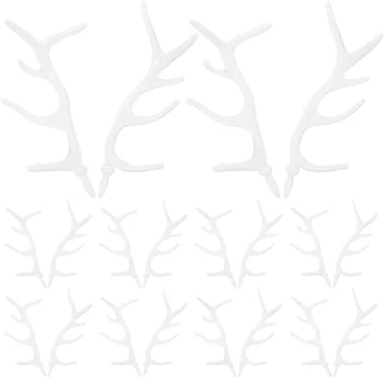 10 Пар Оленьих рогов своими руками, Ветви Дерева, Искусственные Рождественские украшения, Украшения для рук Снеговика, Аксессуары для Нового Года Снеговика