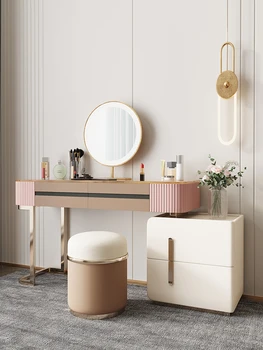 Легкий роскошный туалетный столик, спальня, современный простой шкаф для хранения, цельный усовершенствованный столик для макияжа
