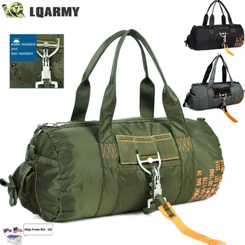 Спортивная спортивная сумка с парашютом LQARMY 1000D, нейлоновая сумка для путешествий на открытом воздухе, походная тактическая сумка через плечо