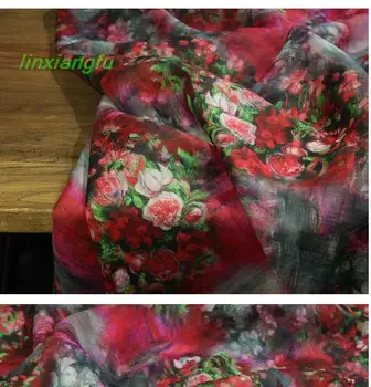 Высококачественные ткани с цветочным принтом 