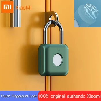 Оригинальный дверной замок Xiaomi Smart Touch с отпечатками пальцев, USB-зарядка, бесключевой противоугонный замок, защитный замок для ящика для путешествий Mijia