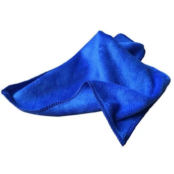40шт Впитывающее полотенце из Микрофибры для ухода за автомобилем Домашняя Кухонная Мойка Чистая ткань для мытья посуды синего цвета