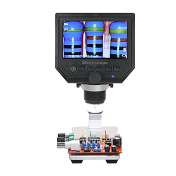 0-600-кратный цифровой микроскоп, светодиодная лупа для обслуживания мобильных телефонов, контроля качества /промышленности /коллекции, ЖК-дисплей 3,6 МП