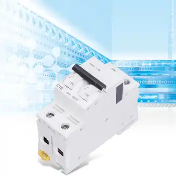 Миниатюрный автоматический выключатель IC65N переменного тока 400 В 16A C16 50/60 Гц 2P с изолятором остаточного тока автоматический выключатель на DIN-рейке
