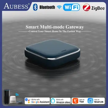 Умный Многорежимный шлюз Tuya Smart Life App Пульт дистанционного управления Умный дом Zigbee Wi-Fi Bluetooth Сетка Беспроводной многорежимный шлюз