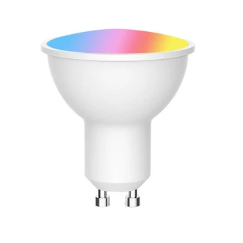Gu10 Прожектор Wifi Умная лампа Для домашнего освещения Лампа 5 Вт RGB + CW (2700-6500 К) Волшебная Светодиодная Лампа для изменения цвета с регулируемой яркостью IOS Android