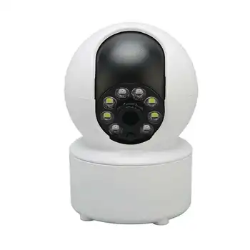 Камера безопасности Wi-Fi 5G 100-240 В, HD 360-градусный объектив, ночное видение, обнаружение движения, двусторонняя камера домашнего наблюдения с разговором