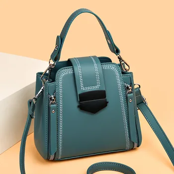 Женская сумка 2023, новая модная сумка через плечо, простая и великолепная женская ручная маленькая сумка из мягкой кожи с текстурой кожи
