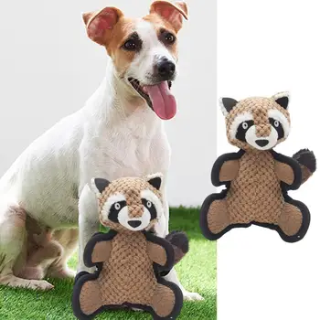 Милая игрушка для коренных зубов собаки, креативная, избавляющая от скуки, латексная игрушка в форме енота для измельчения зубов собаки