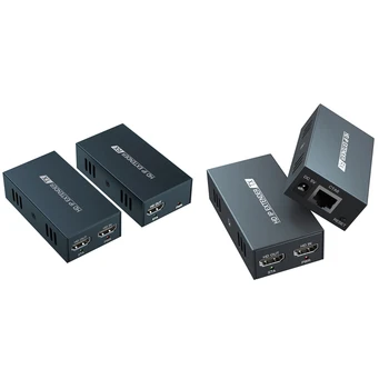HFES HDMI-совместимый удлинитель, сетевой удлинитель, усилитель сигнала, 200M HDMI-совместимый расширенный аудио-видео конвертер
