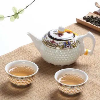 Портативный Сине-Белый Изысканный Керамический Чайник с Фильтром Креативный Чайник Чайная Чашка Фарфоровый Китайский Кунг-Фу Посуда Для Напитков Чайный Сервиз