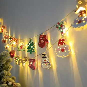 Рождественские светодиодные фонари Украшают Рождественские елки, украшают творческие вечеринки железными фонарями
