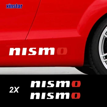 2шт Наклейка Для Украшения Кузова Автомобиля Nismo Сбоку Для Nissan Tiida Sunny QASHQAI MARCH LIVINA TEANA X-TRAI J10 J11 Sylphy